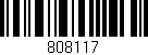Código de barras (EAN, GTIN, SKU, ISBN): '808117'