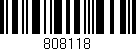 Código de barras (EAN, GTIN, SKU, ISBN): '808118'