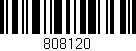 Código de barras (EAN, GTIN, SKU, ISBN): '808120'