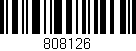 Código de barras (EAN, GTIN, SKU, ISBN): '808126'