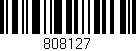Código de barras (EAN, GTIN, SKU, ISBN): '808127'