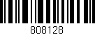Código de barras (EAN, GTIN, SKU, ISBN): '808128'
