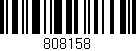 Código de barras (EAN, GTIN, SKU, ISBN): '808158'
