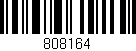 Código de barras (EAN, GTIN, SKU, ISBN): '808164'