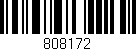 Código de barras (EAN, GTIN, SKU, ISBN): '808172'