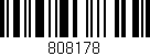 Código de barras (EAN, GTIN, SKU, ISBN): '808178'