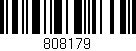 Código de barras (EAN, GTIN, SKU, ISBN): '808179'