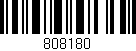 Código de barras (EAN, GTIN, SKU, ISBN): '808180'