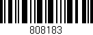 Código de barras (EAN, GTIN, SKU, ISBN): '808183'