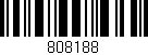 Código de barras (EAN, GTIN, SKU, ISBN): '808188'