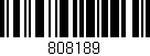Código de barras (EAN, GTIN, SKU, ISBN): '808189'