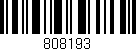Código de barras (EAN, GTIN, SKU, ISBN): '808193'