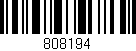 Código de barras (EAN, GTIN, SKU, ISBN): '808194'