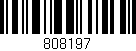 Código de barras (EAN, GTIN, SKU, ISBN): '808197'