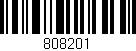 Código de barras (EAN, GTIN, SKU, ISBN): '808201'