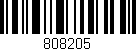 Código de barras (EAN, GTIN, SKU, ISBN): '808205'