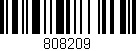 Código de barras (EAN, GTIN, SKU, ISBN): '808209'