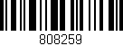 Código de barras (EAN, GTIN, SKU, ISBN): '808259'