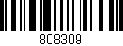 Código de barras (EAN, GTIN, SKU, ISBN): '808309'