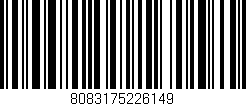 Código de barras (EAN, GTIN, SKU, ISBN): '8083175226149'