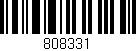 Código de barras (EAN, GTIN, SKU, ISBN): '808331'