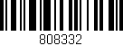 Código de barras (EAN, GTIN, SKU, ISBN): '808332'