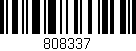 Código de barras (EAN, GTIN, SKU, ISBN): '808337'