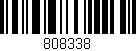 Código de barras (EAN, GTIN, SKU, ISBN): '808338'