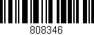 Código de barras (EAN, GTIN, SKU, ISBN): '808346'