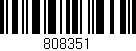Código de barras (EAN, GTIN, SKU, ISBN): '808351'