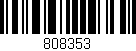 Código de barras (EAN, GTIN, SKU, ISBN): '808353'