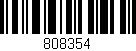 Código de barras (EAN, GTIN, SKU, ISBN): '808354'