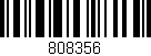 Código de barras (EAN, GTIN, SKU, ISBN): '808356'