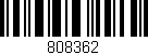 Código de barras (EAN, GTIN, SKU, ISBN): '808362'