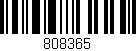 Código de barras (EAN, GTIN, SKU, ISBN): '808365'