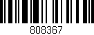 Código de barras (EAN, GTIN, SKU, ISBN): '808367'