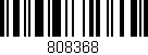 Código de barras (EAN, GTIN, SKU, ISBN): '808368'