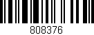 Código de barras (EAN, GTIN, SKU, ISBN): '808376'