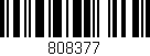 Código de barras (EAN, GTIN, SKU, ISBN): '808377'