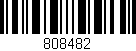 Código de barras (EAN, GTIN, SKU, ISBN): '808482'