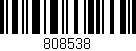 Código de barras (EAN, GTIN, SKU, ISBN): '808538'