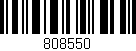 Código de barras (EAN, GTIN, SKU, ISBN): '808550'