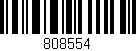Código de barras (EAN, GTIN, SKU, ISBN): '808554'