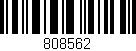 Código de barras (EAN, GTIN, SKU, ISBN): '808562'