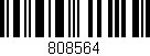Código de barras (EAN, GTIN, SKU, ISBN): '808564'