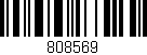 Código de barras (EAN, GTIN, SKU, ISBN): '808569'