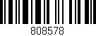 Código de barras (EAN, GTIN, SKU, ISBN): '808578'