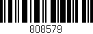 Código de barras (EAN, GTIN, SKU, ISBN): '808579'