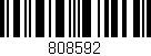 Código de barras (EAN, GTIN, SKU, ISBN): '808592'