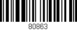 Código de barras (EAN, GTIN, SKU, ISBN): '80863'